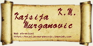 Kajsija Murganović vizit kartica
